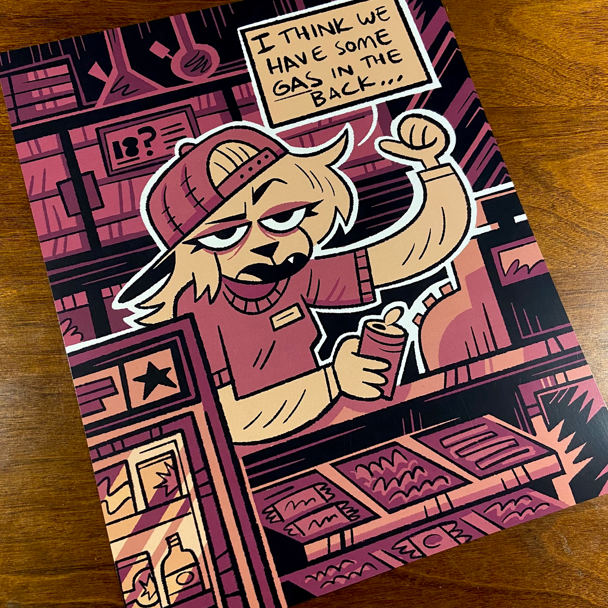 Gas Station Print